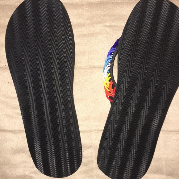 Made in Africa Beaded Thong Strap Sandals - Picture 3 of 3